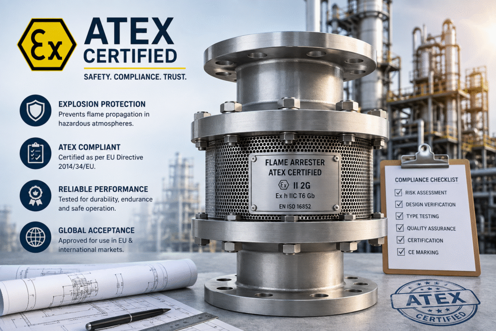 ATEX Certified Flame Arreste
