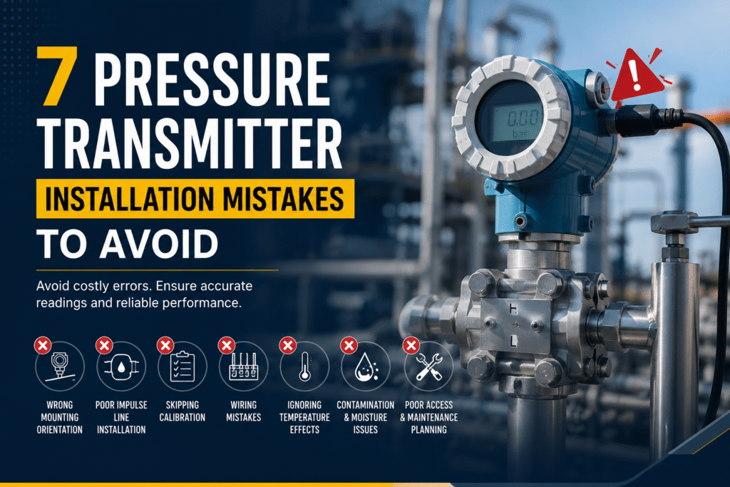 7 Pressure Transmitter Installation Mistakes to Avoid shown what to avoid and what to keep in mind